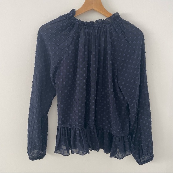 Rebecca Taylor Box Clip Silk Voile Blouse - Picture 4 of 9